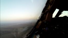 Sunset Landing Nairobi  KLM Boeing 747 400F Cockpit View