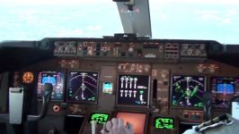 Sunset Landing Nairobi  KLM Boeing 747 400F Cockpit View