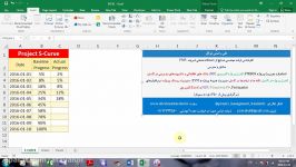 نمودار اس یا s curve پروژه در اکسل