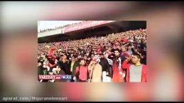 احترام نظامی هواداران پرسپولیس به احمد نورالهی