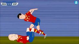 انیمیشن خنده دار فینال جام کنفدراسیون ها  برزیل 3  0 اسپانیا
