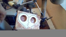 easy scroll saw project  a broken heart candle holder  woodworking