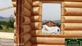 Day 3 of 3 Handcrafted Log Home Stack Cowboy Log Homes