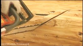 How to cut notches for log cabin