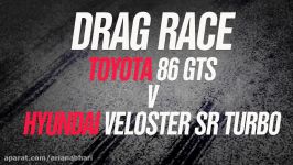 Toyota 86 vs Hyundai Veloster SR Turbo drag race