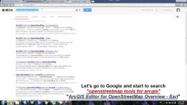 Openstreetmap into ArcGIS 10.1