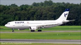Iran Air A300B EP IBB LandingTaxi and Takeoff at Hamburg Airport
