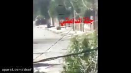 لحظه هلاکت داعشی در وسط شهر موصل توسط تک تیرانداز عراقی