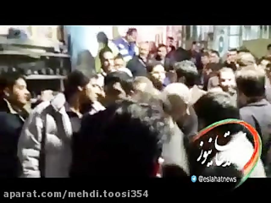 فیلم حضور حاج قاسم سلیمانی در حسینیه جماران