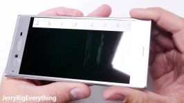 Sony Xperia XZ Durability Test  BEND test  Scratch Test  Burn Tested