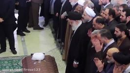 نماز رهبر انقلاب بر پیکر مرحوم هاشمی رفسنجانی