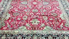 طرح فرش تبریز Red and Black Tabriz Rug