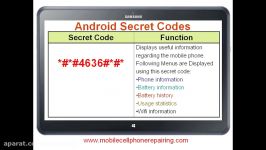 Android Secret Codes