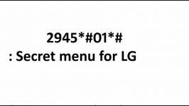 LG Mobile Phone Secret Codes