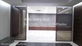 Switchable GlassFilm at Auto Sliding door