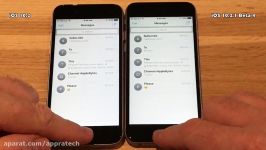 مقایسه سرعت iOS 10.2 iOS 10.2.1 Beta 4 در iPhone 6s