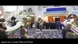 ادای احترام رئیس جمهوری به آیت الله هاشمی رفسنجانی