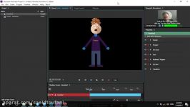 5 قسمت پنجم  انتقال  آموزش Adobe Character Animator  سعید طوفانی