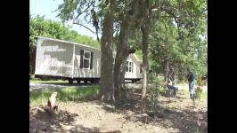 Moving a Double wide home into place