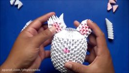 Origami 3D Conejo con Corazón