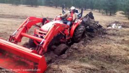 Kubota stuck in mud