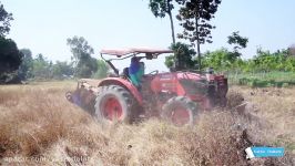 Tractor  KUBOTA M6040  Plowing  Tractor in Thailand