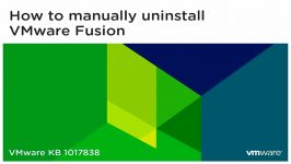 How to pletely uninstall VMware Fusion