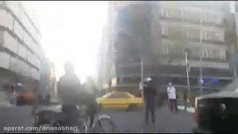 فیلم منتشر شده شلیک پدافند هوایی تهران به یک پهپاد+پرواز جت های جنگی