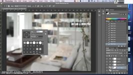 فوکوس روی سوژه تکنیک فیلتر blur براش