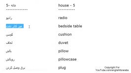 House vocabulary in Persian part 5 Persian For Beginners