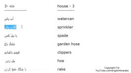 House vocabulary in Persian part 3 Persian For Beginners