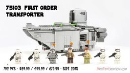 Lego Star Wars First Order Transporter 75103 Stop Motion Build Review