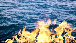 وقتی دریا در آتش می سوزد ـ پیده عجیب دریا سوزی Fire in sea