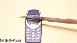 EXPERIMENT Glowing 1000 Degree KNIFE Vs NOKIA 3310