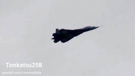 Sukhoi PAK FA T 50 doing the Pugachevs Cobra at MAKS 2013 ПАК ФА