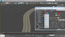 Create and texture curved roads in 3dsmax