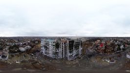 Donbass 360 drone video Donetsk airport ruins and testimony