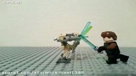 Lego Star Wars stop motion test Light saber duel