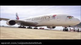 Cockpit Landing Emirates Airbus A380 Mauritius + Water Salute