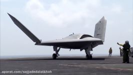 SUPER ADVANCED us navy X 47 stealth UAV Aircraft take off and landing