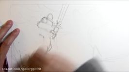 Drawing Time Lapse Phoenix Fight Scene