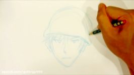 How to Draw Manga Face with Beanie Time Lapse