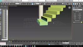آموزش ساخت پله در نرم افزار تری دی مکس مخصوص صحنه داخلی