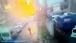 فیلم ضبط شده لحظه انفجار خودروی بمب گذاری شده در ازمیر ترکیه