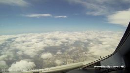 Landing LOS ANGELES  Intl airport LAXKLAX CA.USA # Cockpit view  RWY24R