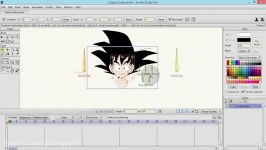 Tutorial Anime Studio pro 10  Cómo hacer a Gokú Dibujar el cuerpo 12