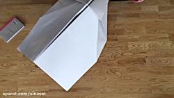 مهارت پرندهای کاغذی ساخت موشک کاغذی بزرگ