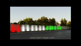 نورپردازی دیوار استفاده چراغ دفنی rgb نورنگار dmx