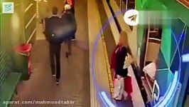 همیشه بزارید بچتون جلو راه بره  shocking incident