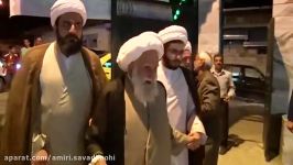 تشریف فرمایی آیت الله نظری خادم الشریعه به ولیمه حسینی